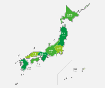 全国展開日本地図